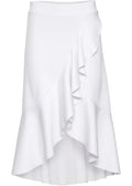 Summer New Women s Long Skirt High Waist Irregular Ruffle Fishtail Skirt Ladies Solid Color Skirt S-2XL Sexy Skirt for Sex
