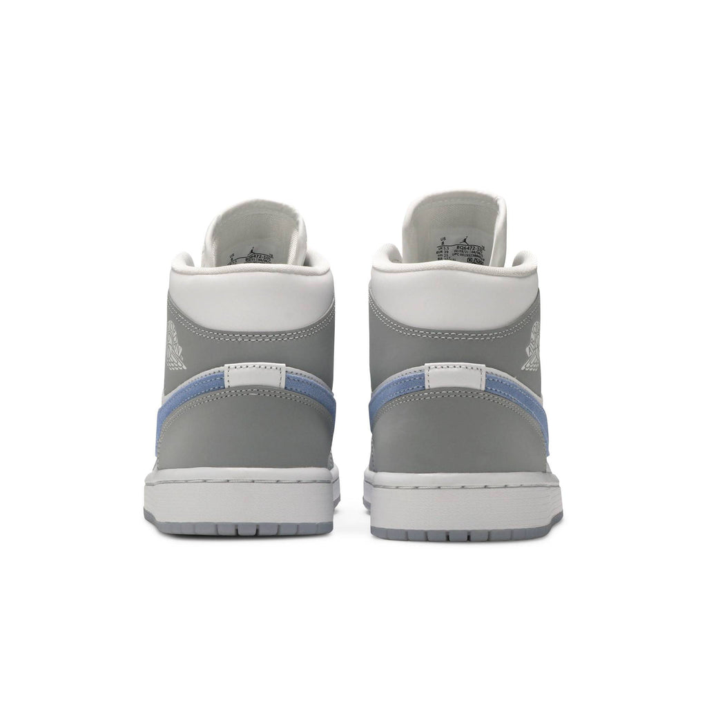 Wmns Air Jordan 1 Mid 'Wolf Grey Aluminum' BQ6472-105