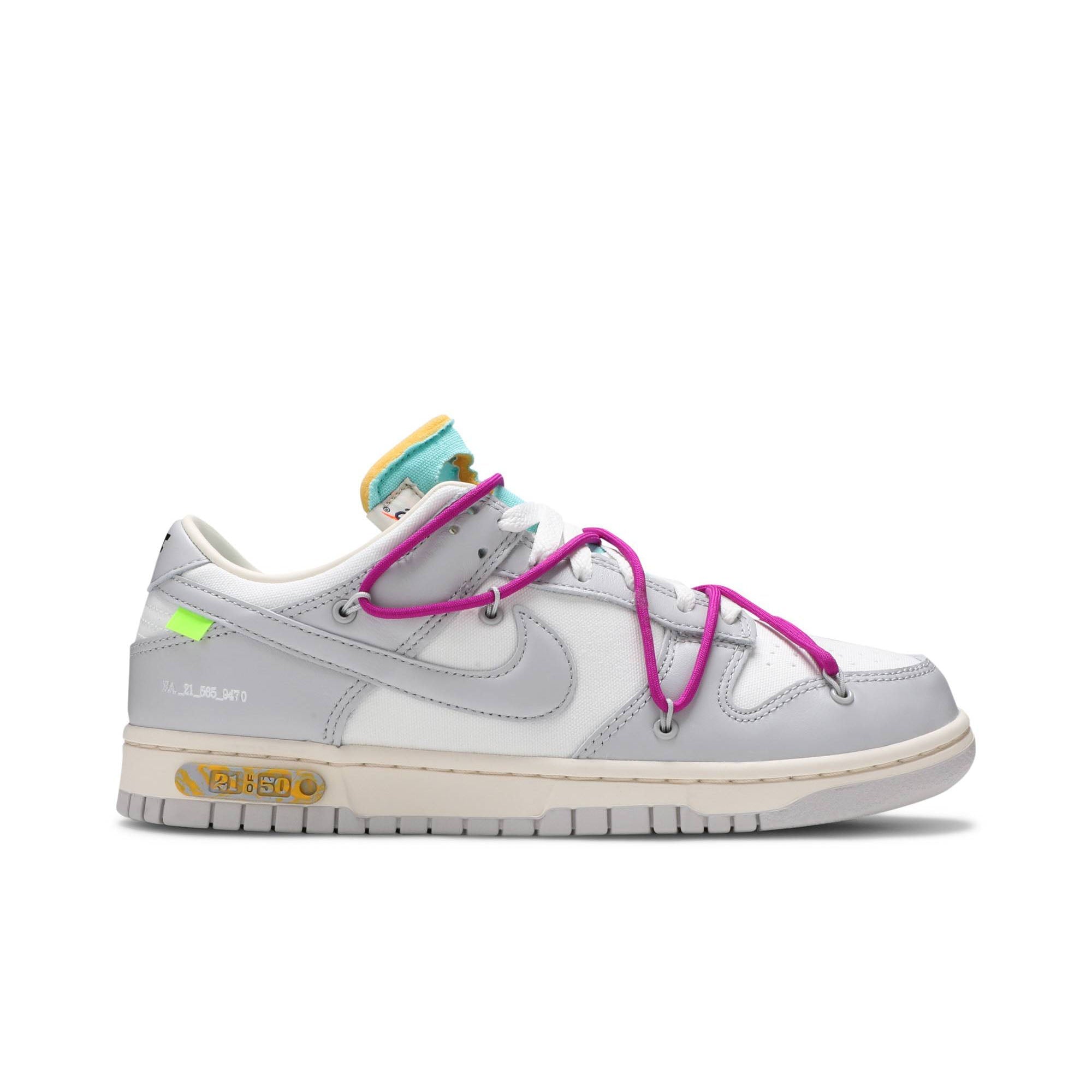 Off-White x Dunk Low 'Lot 21 of 50' DM1602-100