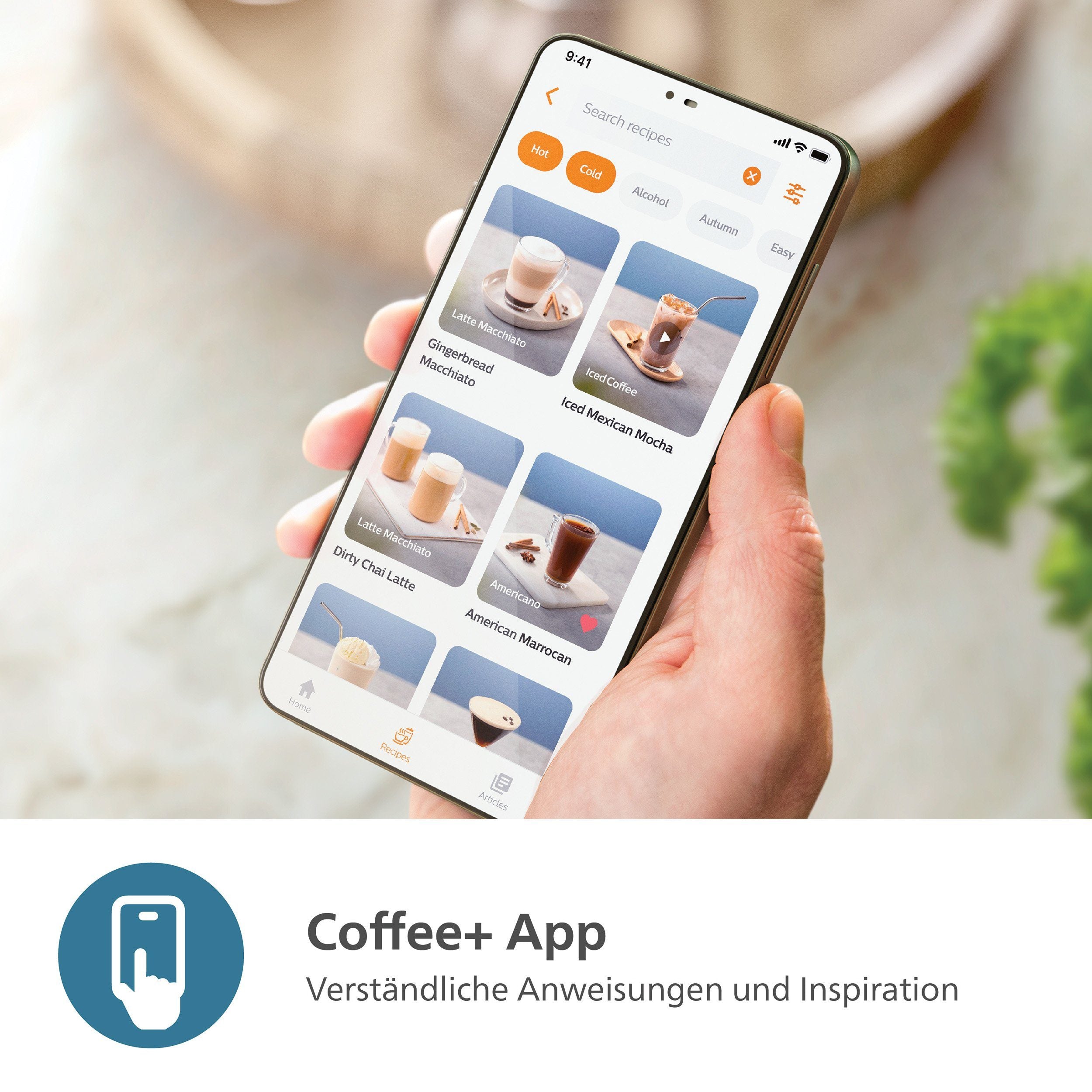 Philips Series 3300 Kaffeevollautomat EP3347/90, 6 Getränke (heiß oder eisgekühlt) LatteGo-Milchsystem, SilentBrew Technologie, Chrom-Schwarz